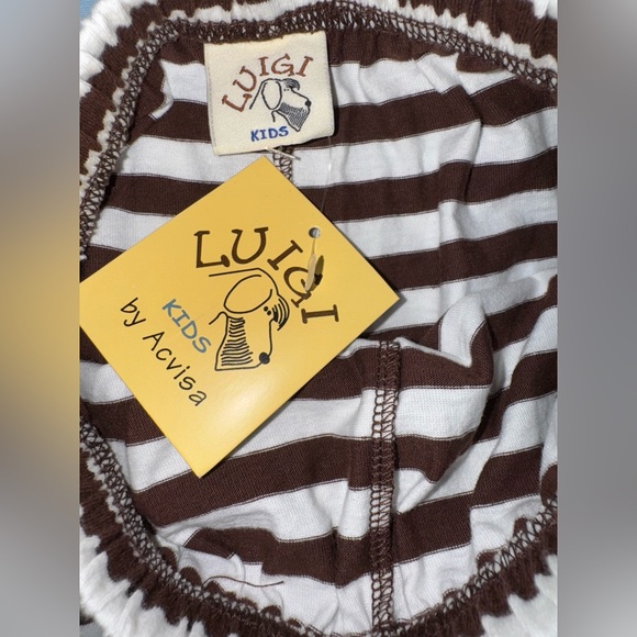 Luigi boutique Green Brown Zebra Kids outfit size 4T new - Picture 5 of 8